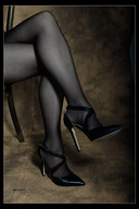 schwarze high Heels